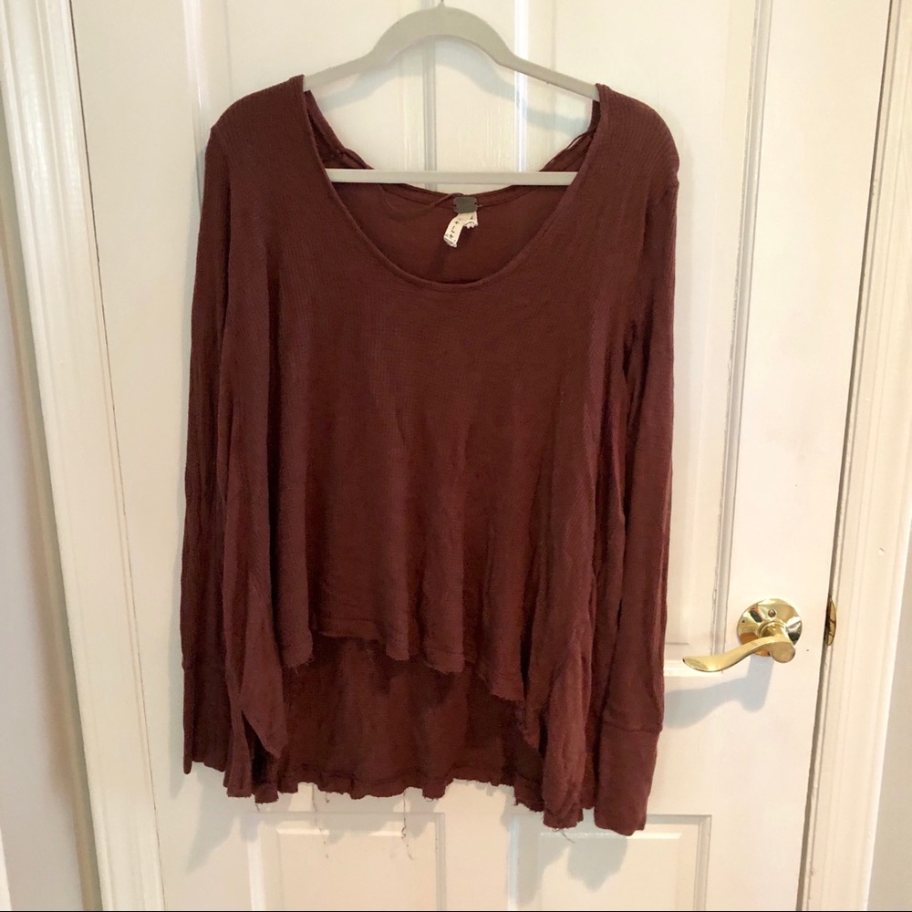 Free People dark Red/orange top